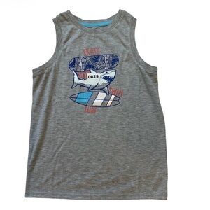 Cat & Jack Gray Tank Top with Skate Surf Graphic Boys L (12/14)